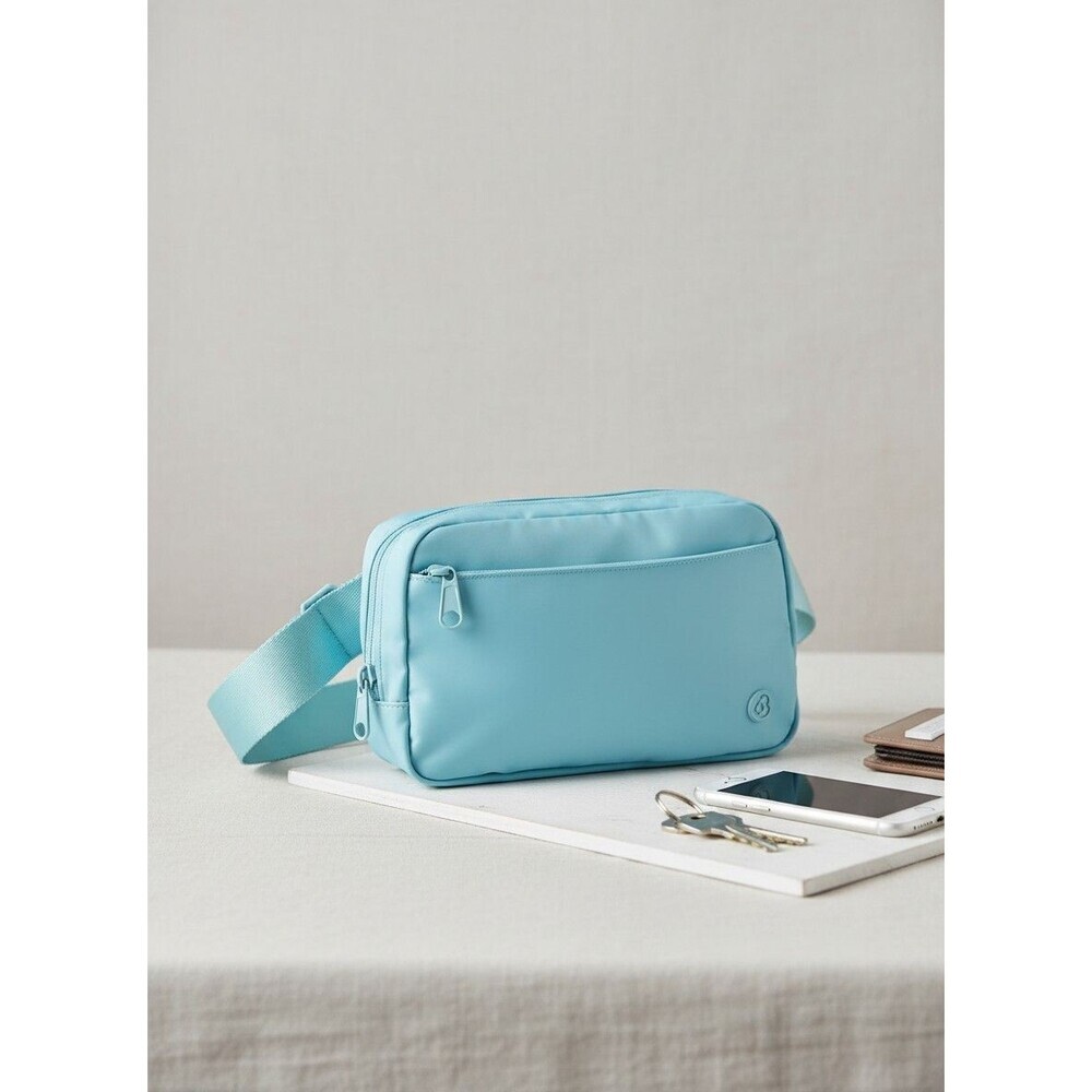 Blogilates Ultimate Belt Bag Yoga Straps Adjustable Strap Blue NWT